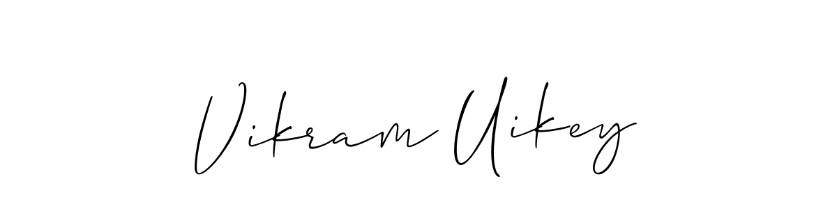 How to Draw Vikram Uikey signature style? Allison_Script is a latest design signature styles for name Vikram Uikey. Vikram Uikey signature style 2 images and pictures png