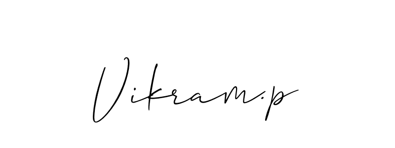 Vikram.p stylish signature style. Best Handwritten Sign (Allison_Script) for my name. Handwritten Signature Collection Ideas for my name Vikram.p. Vikram.p signature style 2 images and pictures png