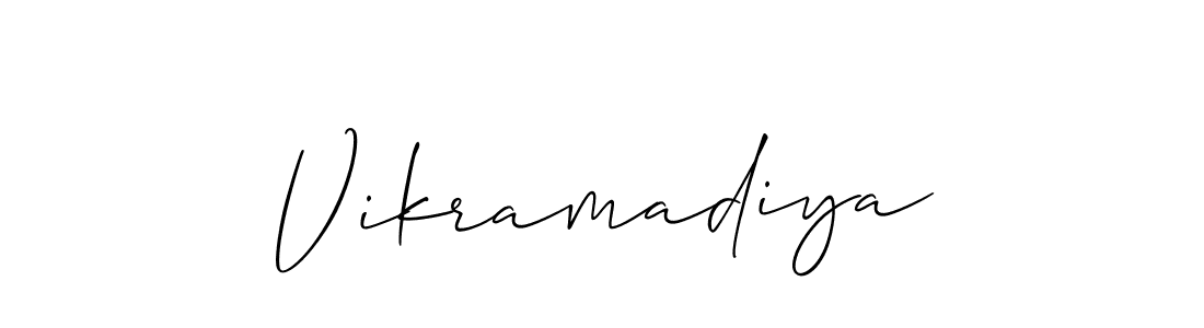 Best and Professional Signature Style for Vikramadiya. Allison_Script Best Signature Style Collection. Vikramadiya signature style 2 images and pictures png