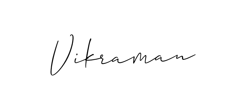 Make a beautiful signature design for name Vikraman. Use this online signature maker to create a handwritten signature for free. Vikraman signature style 2 images and pictures png