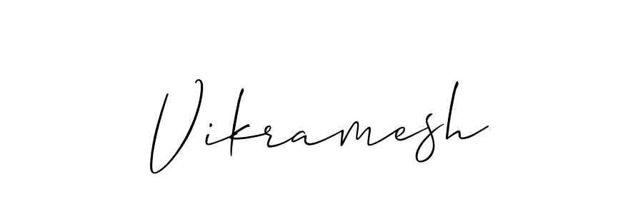 Create a beautiful signature design for name Vikramesh. With this signature (Allison_Script) fonts, you can make a handwritten signature for free. Vikramesh signature style 2 images and pictures png