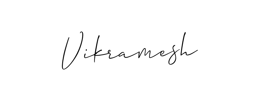 Create a beautiful signature design for name Vikramesh. With this signature (Allison_Script) fonts, you can make a handwritten signature for free. Vikramesh signature style 2 images and pictures png