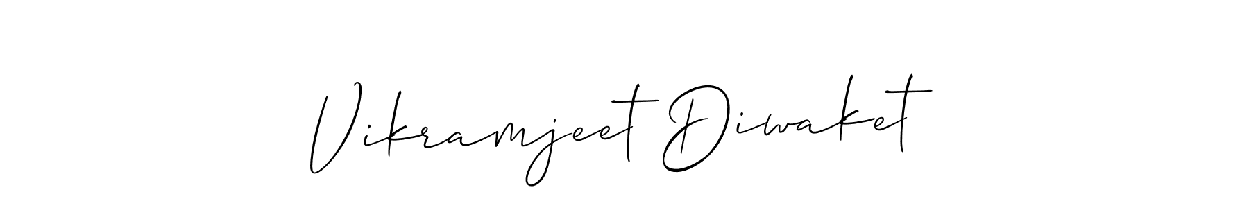 How to Draw Vikramjeet Diwaket signature style? Allison_Script is a latest design signature styles for name Vikramjeet Diwaket. Vikramjeet Diwaket signature style 2 images and pictures png