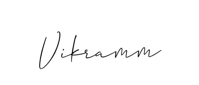 if you are searching for the best signature style for your name Vikramm. so please give up your signature search. here we have designed multiple signature styles  using Allison_Script. Vikramm signature style 2 images and pictures png