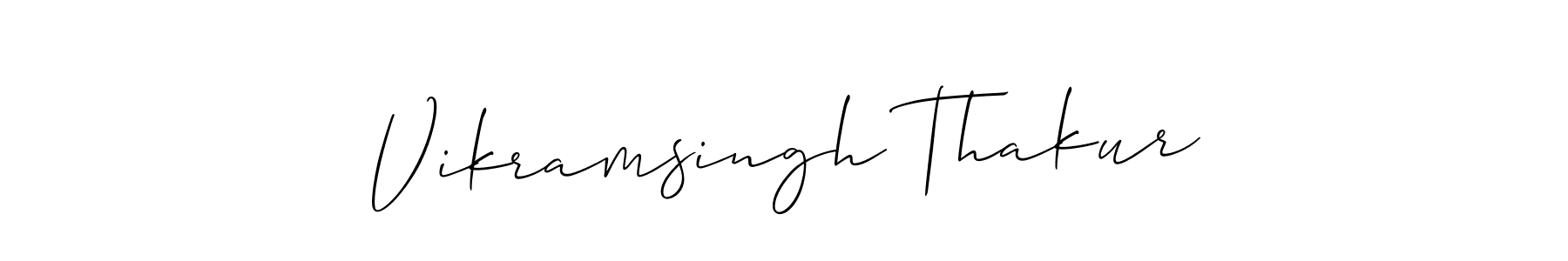 How to make Vikramsingh Thakur signature? Allison_Script is a professional autograph style. Create handwritten signature for Vikramsingh Thakur name. Vikramsingh Thakur signature style 2 images and pictures png