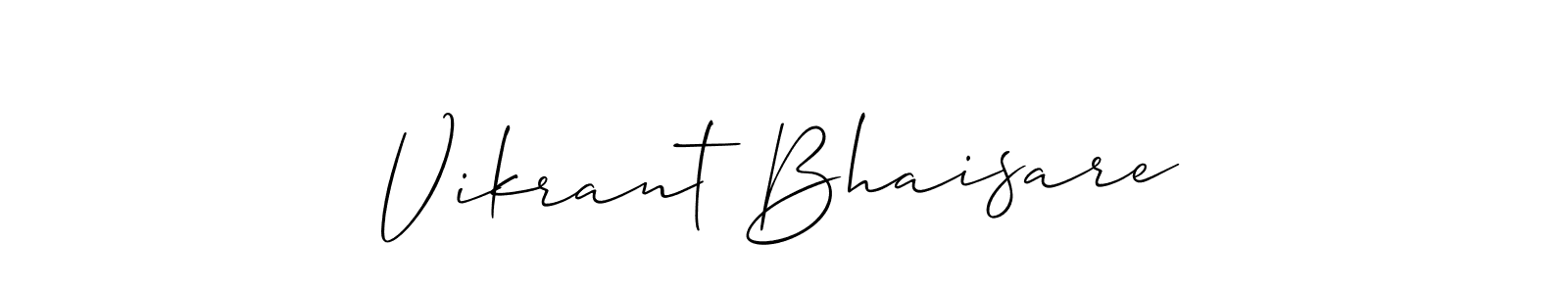 How to make Vikrant Bhaisare name signature. Use Allison_Script style for creating short signs online. This is the latest handwritten sign. Vikrant Bhaisare signature style 2 images and pictures png