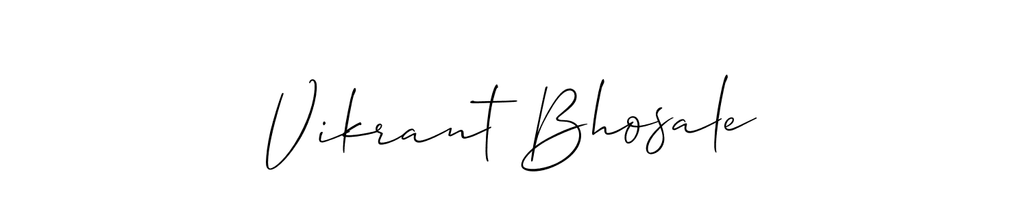 Also we have Vikrant Bhosale name is the best signature style. Create professional handwritten signature collection using Allison_Script autograph style. Vikrant Bhosale signature style 2 images and pictures png