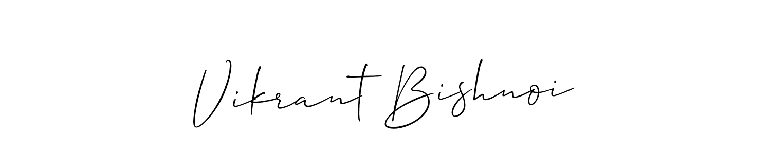 Make a beautiful signature design for name Vikrant Bishnoi. Use this online signature maker to create a handwritten signature for free. Vikrant Bishnoi signature style 2 images and pictures png