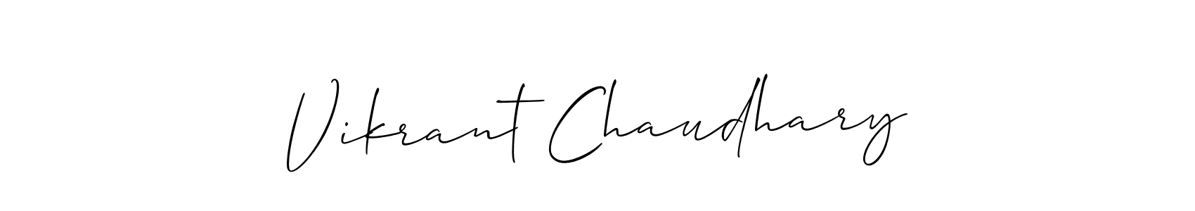 Make a beautiful signature design for name Vikrant Chaudhary. Use this online signature maker to create a handwritten signature for free. Vikrant Chaudhary signature style 2 images and pictures png