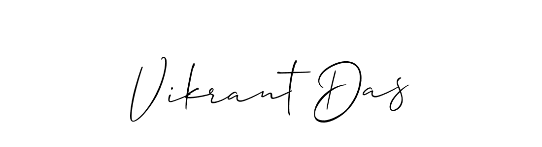 How to Draw Vikrant Das signature style? Allison_Script is a latest design signature styles for name Vikrant Das. Vikrant Das signature style 2 images and pictures png