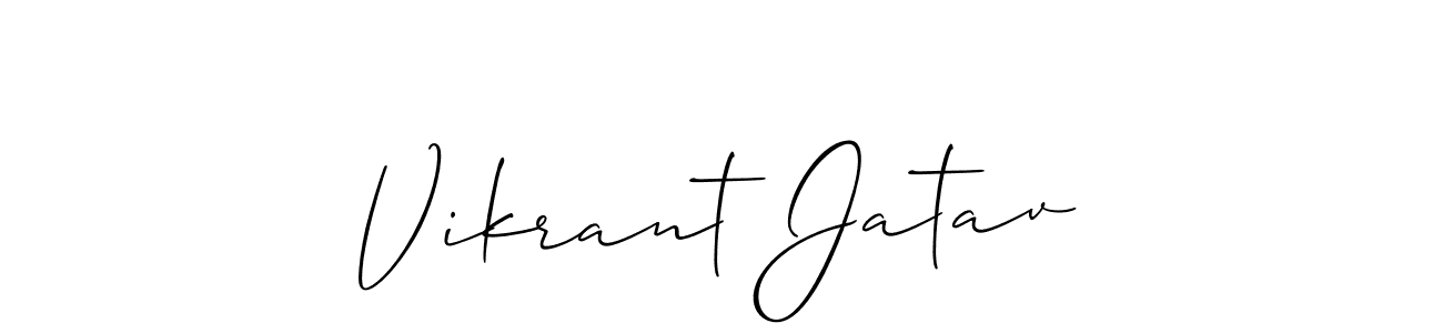 Also we have Vikrant Jatav name is the best signature style. Create professional handwritten signature collection using Allison_Script autograph style. Vikrant Jatav signature style 2 images and pictures png