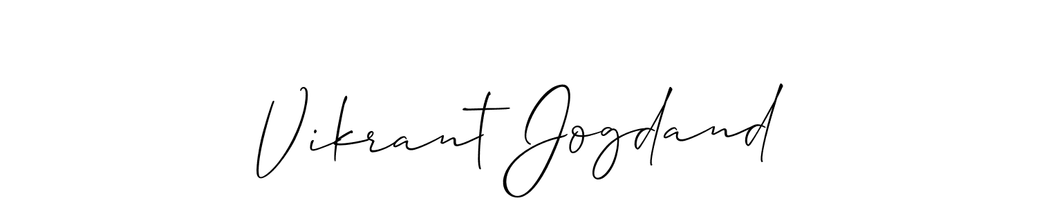 You should practise on your own different ways (Allison_Script) to write your name (Vikrant Jogdand) in signature. don't let someone else do it for you. Vikrant Jogdand signature style 2 images and pictures png