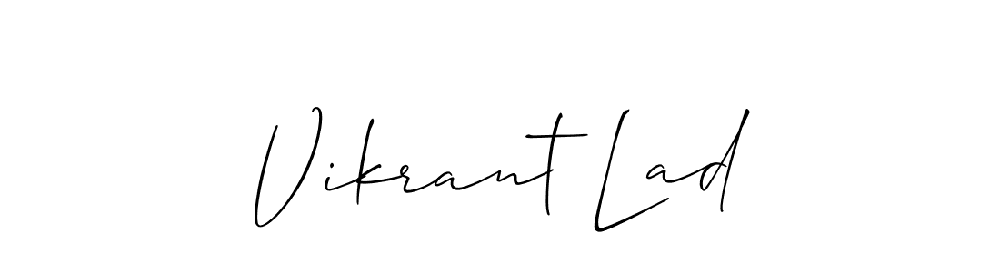 Also You can easily find your signature by using the search form. We will create Vikrant Lad name handwritten signature images for you free of cost using Allison_Script sign style. Vikrant Lad signature style 2 images and pictures png