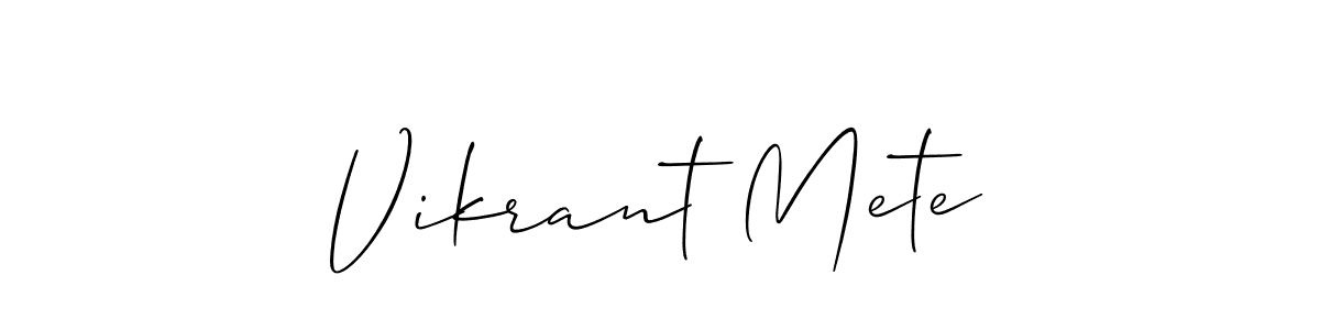 Make a beautiful signature design for name Vikrant Mete. Use this online signature maker to create a handwritten signature for free. Vikrant Mete signature style 2 images and pictures png