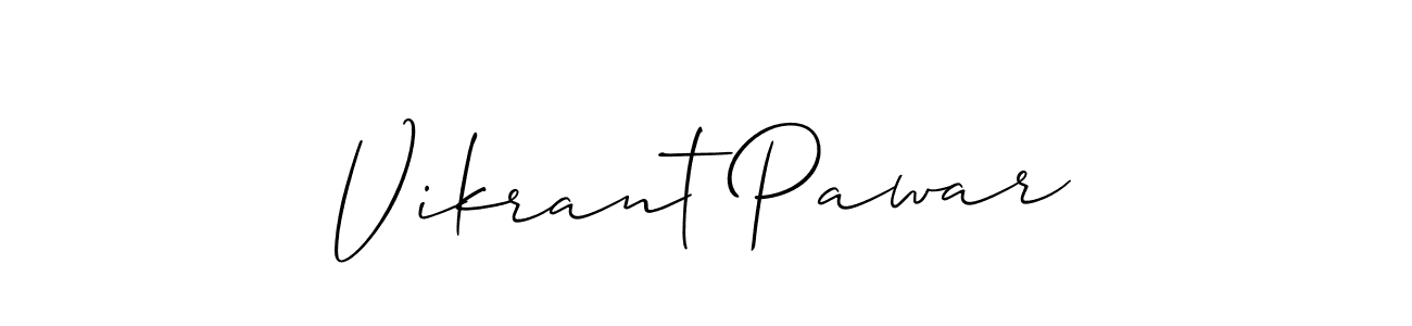 Use a signature maker to create a handwritten signature online. With this signature software, you can design (Allison_Script) your own signature for name Vikrant Pawar. Vikrant Pawar signature style 2 images and pictures png