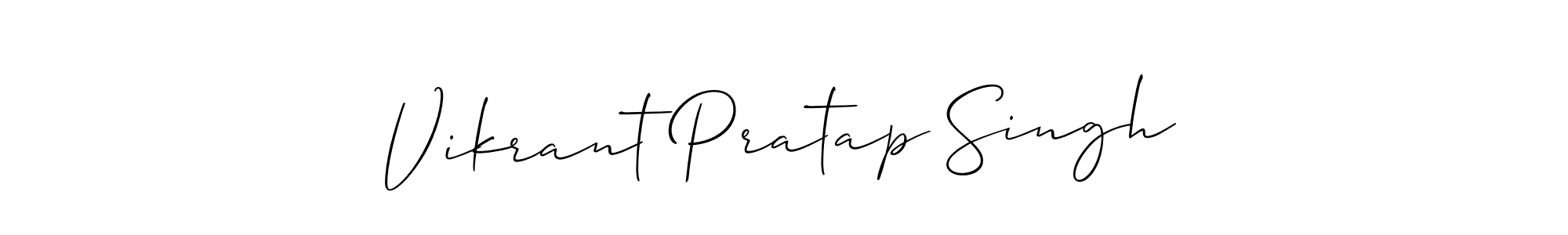 Vikrant Pratap Singh stylish signature style. Best Handwritten Sign (Allison_Script) for my name. Handwritten Signature Collection Ideas for my name Vikrant Pratap Singh. Vikrant Pratap Singh signature style 2 images and pictures png