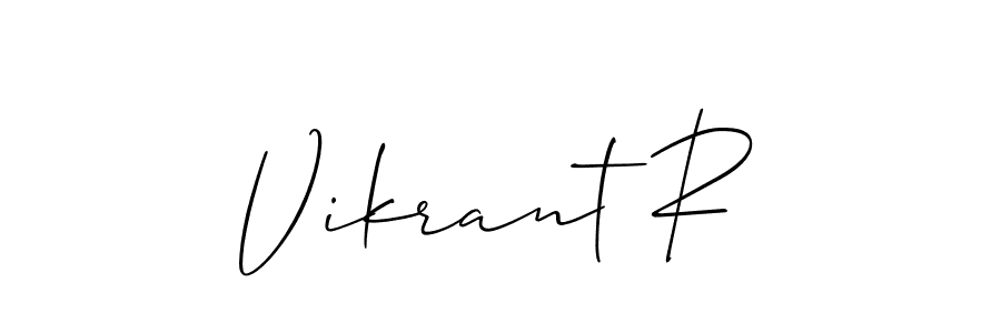 Design your own signature with our free online signature maker. With this signature software, you can create a handwritten (Allison_Script) signature for name Vikrant R. Vikrant R signature style 2 images and pictures png