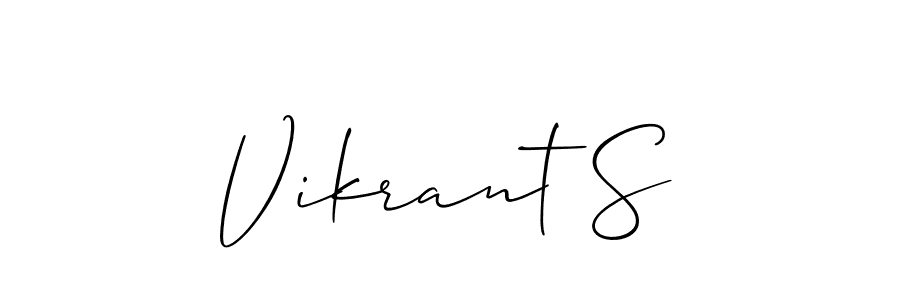 Similarly Allison_Script is the best handwritten signature design. Signature creator online .You can use it as an online autograph creator for name Vikrant S. Vikrant S signature style 2 images and pictures png