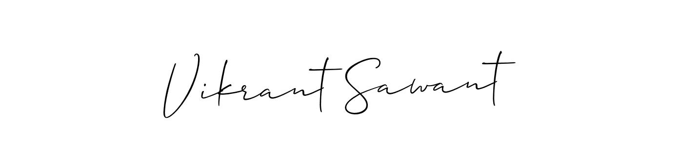 How to Draw Vikrant Sawant signature style? Allison_Script is a latest design signature styles for name Vikrant Sawant. Vikrant Sawant signature style 2 images and pictures png