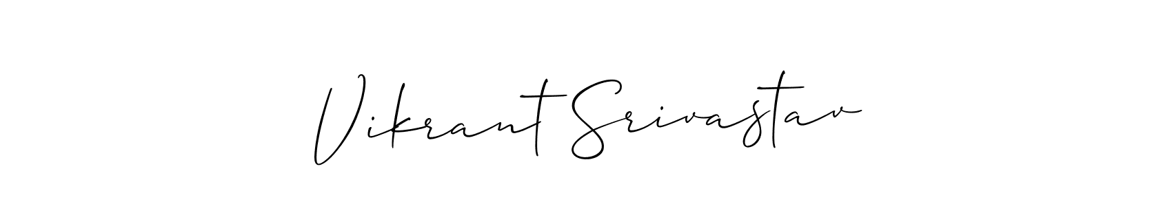 Also You can easily find your signature by using the search form. We will create Vikrant Srivastav name handwritten signature images for you free of cost using Allison_Script sign style. Vikrant Srivastav signature style 2 images and pictures png