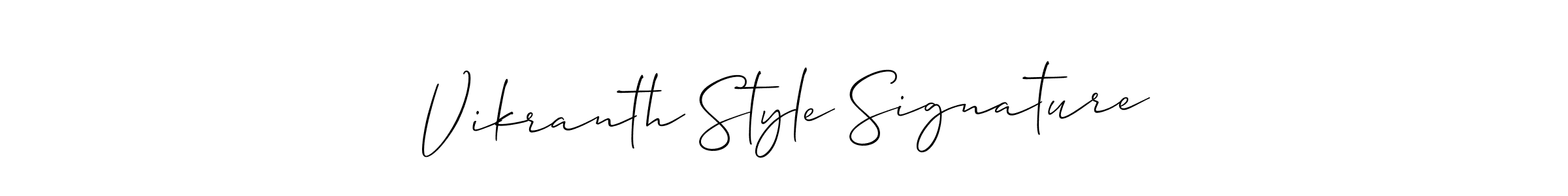 It looks lik you need a new signature style for name Vikranth Style Signature. Design unique handwritten (Allison_Script) signature with our free signature maker in just a few clicks. Vikranth Style Signature signature style 2 images and pictures png