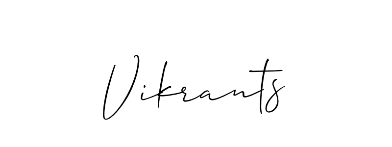 Vikrants stylish signature style. Best Handwritten Sign (Allison_Script) for my name. Handwritten Signature Collection Ideas for my name Vikrants. Vikrants signature style 2 images and pictures png