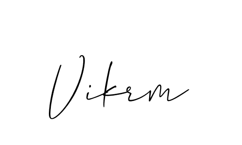 Make a beautiful signature design for name Vikrm. Use this online signature maker to create a handwritten signature for free. Vikrm signature style 2 images and pictures png