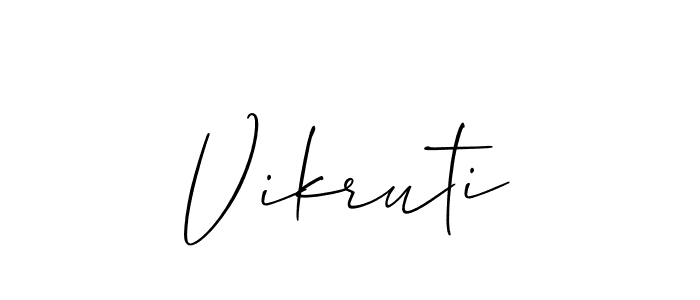 You should practise on your own different ways (Allison_Script) to write your name (Vikruti) in signature. don't let someone else do it for you. Vikruti signature style 2 images and pictures png