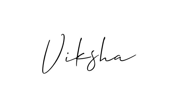if you are searching for the best signature style for your name Viksha. so please give up your signature search. here we have designed multiple signature styles  using Allison_Script. Viksha signature style 2 images and pictures png