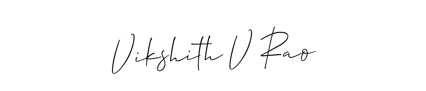 Once you've used our free online signature maker to create your best signature Allison_Script style, it's time to enjoy all of the benefits that Vikshith V Rao name signing documents. Vikshith V Rao signature style 2 images and pictures png