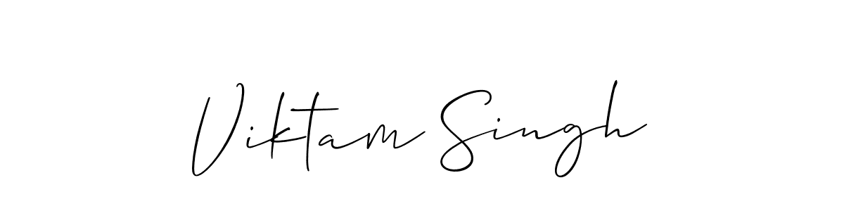Make a beautiful signature design for name Viktam Singh. Use this online signature maker to create a handwritten signature for free. Viktam Singh signature style 2 images and pictures png
