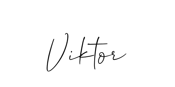 Viktor stylish signature style. Best Handwritten Sign (Allison_Script) for my name. Handwritten Signature Collection Ideas for my name Viktor. Viktor signature style 2 images and pictures png