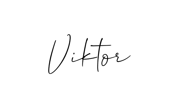 You should practise on your own different ways (Allison_Script) to write your name (Viktor) in signature. don't let someone else do it for you. Viktor signature style 2 images and pictures png