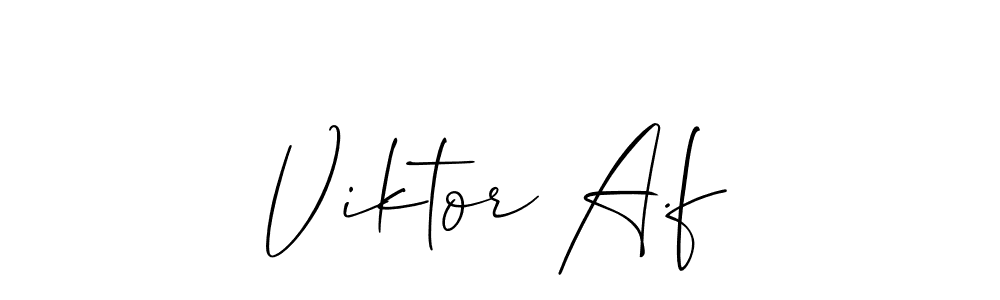 Make a beautiful signature design for name Viktor A.f. Use this online signature maker to create a handwritten signature for free. Viktor A.f signature style 2 images and pictures png