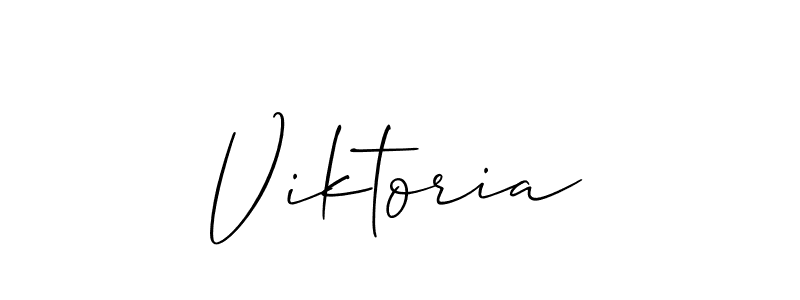 How to make Viktoria signature? Allison_Script is a professional autograph style. Create handwritten signature for Viktoria name. Viktoria signature style 2 images and pictures png