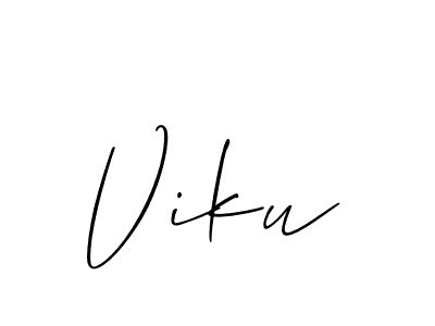 Check out images of Autograph of Viku name. Actor Viku Signature Style. Allison_Script is a professional sign style online. Viku signature style 2 images and pictures png