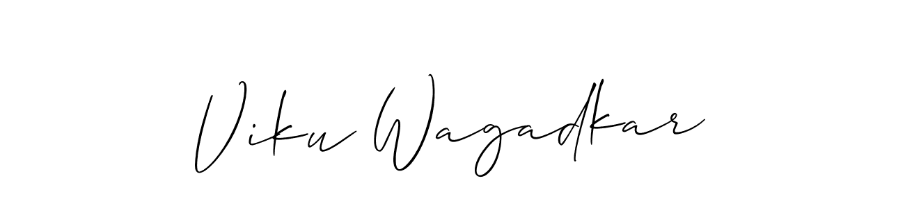 Check out images of Autograph of Viku Wagadkar name. Actor Viku Wagadkar Signature Style. Allison_Script is a professional sign style online. Viku Wagadkar signature style 2 images and pictures png