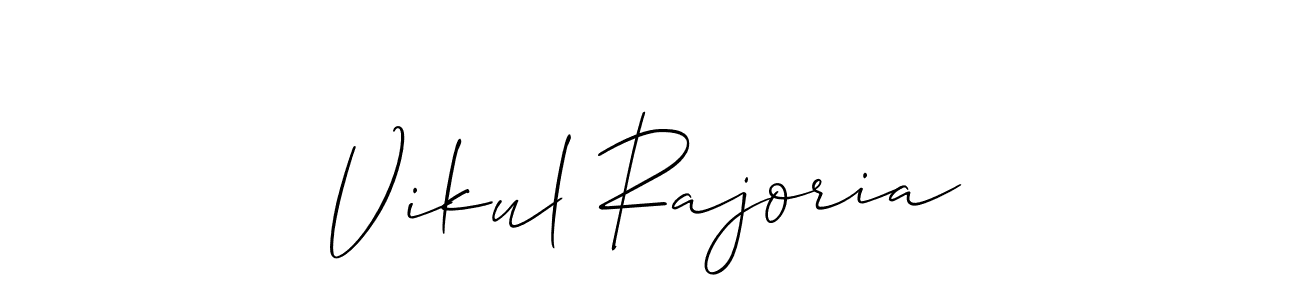 You should practise on your own different ways (Allison_Script) to write your name (Vikul Rajoria) in signature. don't let someone else do it for you. Vikul Rajoria signature style 2 images and pictures png