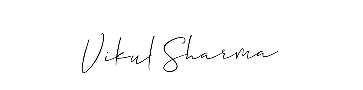 Here are the top 10 professional signature styles for the name Vikul Sharma. These are the best autograph styles you can use for your name. Vikul Sharma signature style 2 images and pictures png