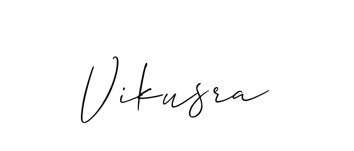 Also You can easily find your signature by using the search form. We will create Vikusra name handwritten signature images for you free of cost using Allison_Script sign style. Vikusra signature style 2 images and pictures png