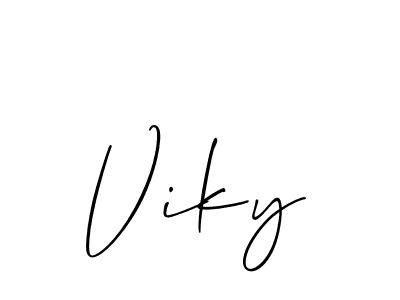 Also You can easily find your signature by using the search form. We will create Viky name handwritten signature images for you free of cost using Allison_Script sign style. Viky signature style 2 images and pictures png