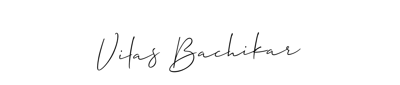 Similarly Allison_Script is the best handwritten signature design. Signature creator online .You can use it as an online autograph creator for name Vilas Bachikar. Vilas Bachikar signature style 2 images and pictures png