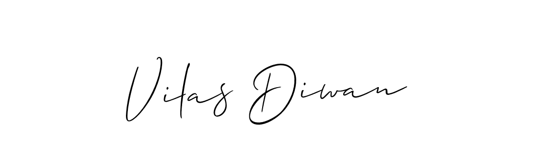 You should practise on your own different ways (Allison_Script) to write your name (Vilas Diwan) in signature. don't let someone else do it for you. Vilas Diwan signature style 2 images and pictures png