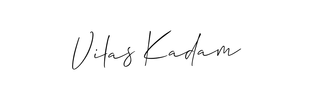 This is the best signature style for the Vilas Kadam name. Also you like these signature font (Allison_Script). Mix name signature. Vilas Kadam signature style 2 images and pictures png