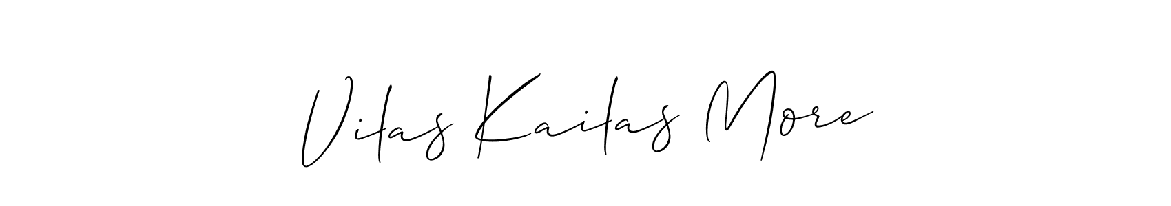 Design your own signature with our free online signature maker. With this signature software, you can create a handwritten (Allison_Script) signature for name Vilas Kailas More. Vilas Kailas More signature style 2 images and pictures png