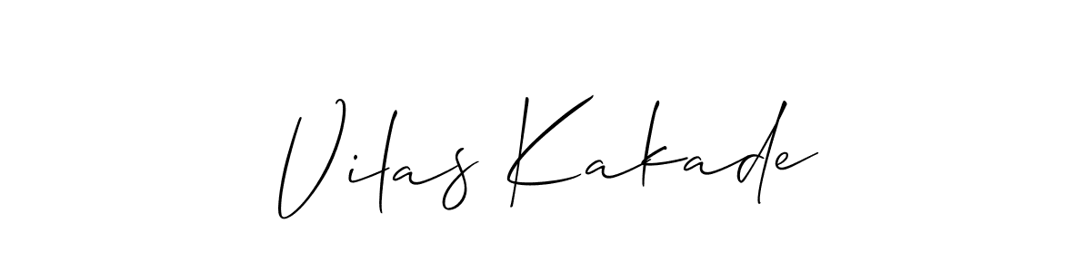How to make Vilas Kakade signature? Allison_Script is a professional autograph style. Create handwritten signature for Vilas Kakade name. Vilas Kakade signature style 2 images and pictures png