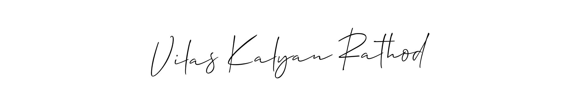 Also we have Vilas Kalyan Rathod name is the best signature style. Create professional handwritten signature collection using Allison_Script autograph style. Vilas Kalyan Rathod signature style 2 images and pictures png