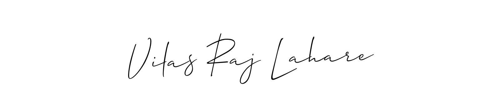 Vilas Raj Lahare stylish signature style. Best Handwritten Sign (Allison_Script) for my name. Handwritten Signature Collection Ideas for my name Vilas Raj Lahare. Vilas Raj Lahare signature style 2 images and pictures png