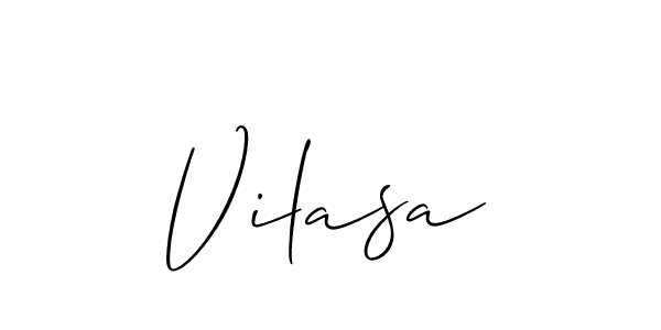 Design your own signature with our free online signature maker. With this signature software, you can create a handwritten (Allison_Script) signature for name Vilasa. Vilasa signature style 2 images and pictures png