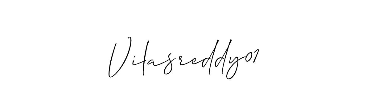 Also You can easily find your signature by using the search form. We will create Vilasreddy01 name handwritten signature images for you free of cost using Allison_Script sign style. Vilasreddy01 signature style 2 images and pictures png